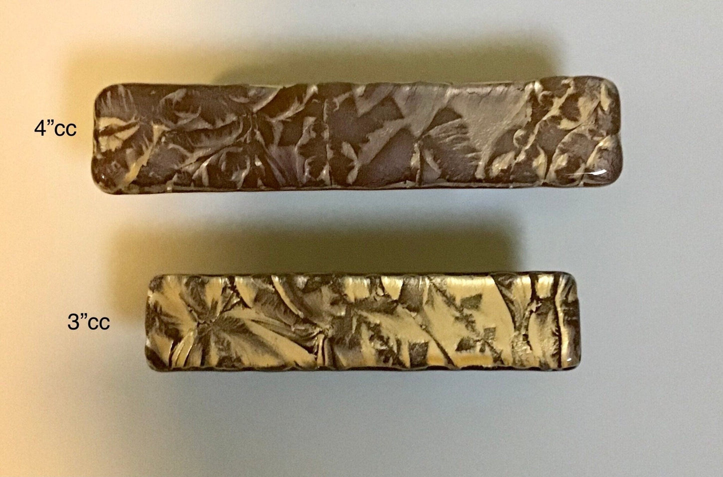 GoldFrost Collection - Custom Glass Cabinet Knob and Pull - Ann Ivory Studios
