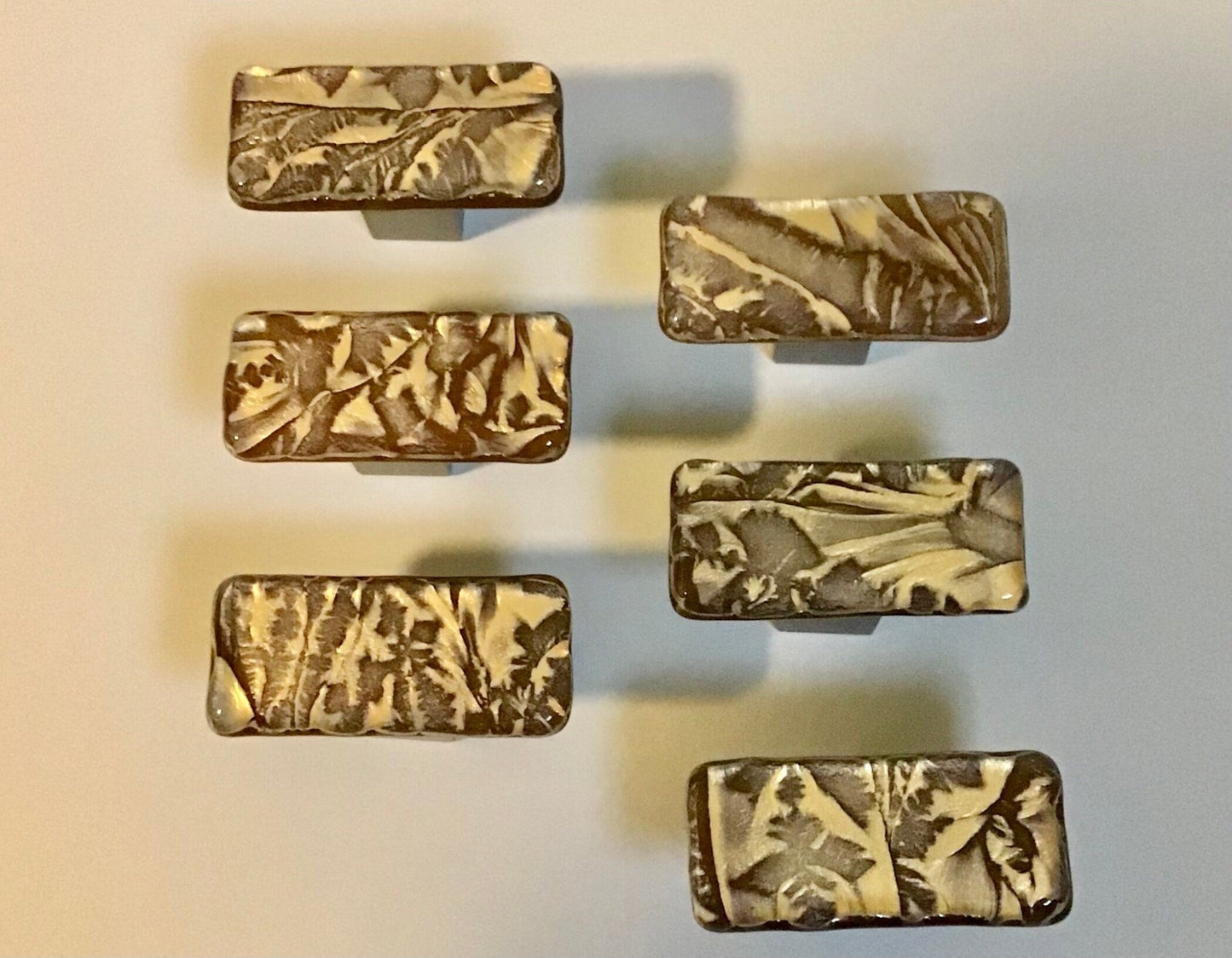 GoldFrost Collection - Custom Glass Cabinet Knob and Pull - Ann Ivory Studios