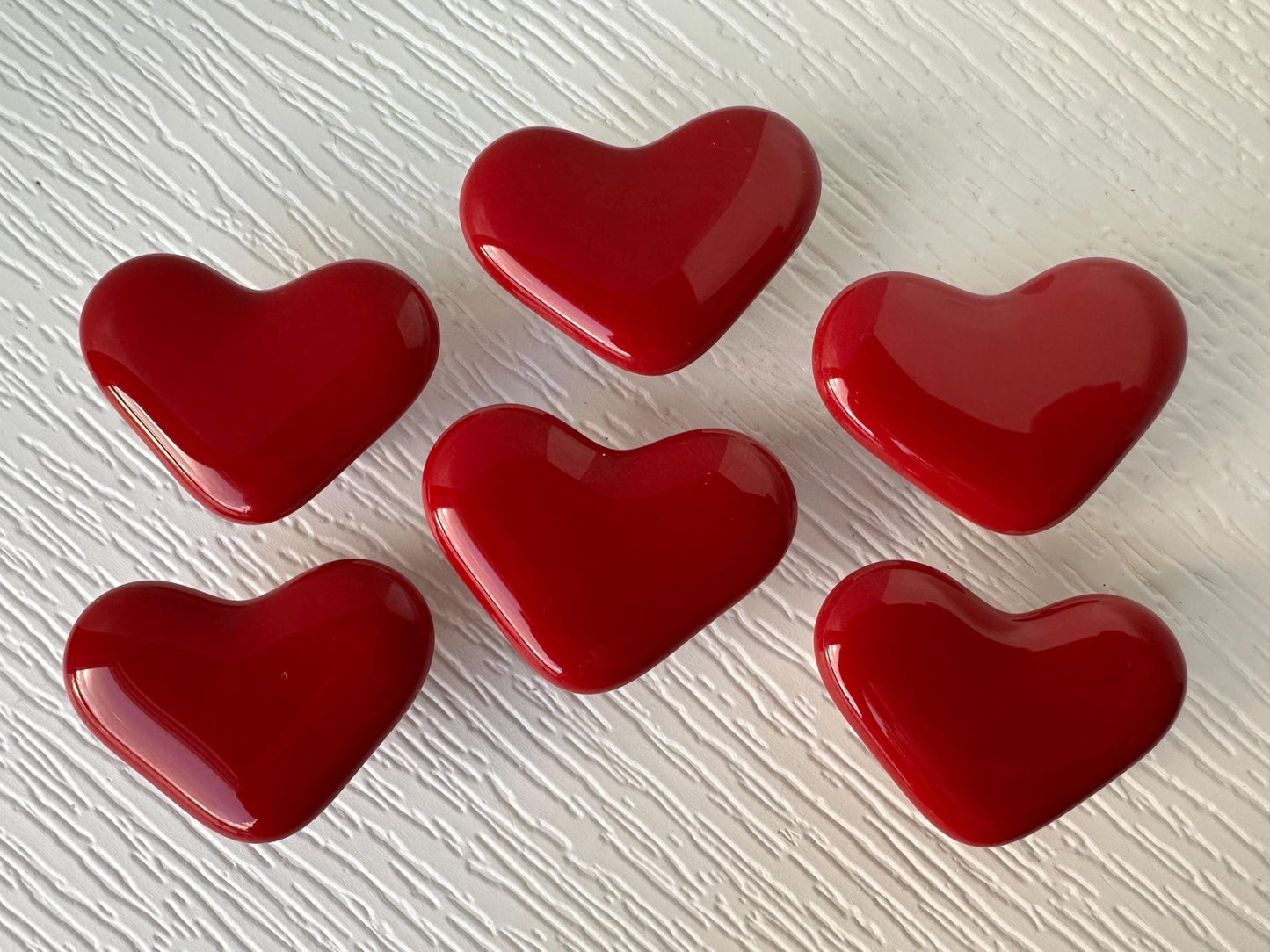 Heart Throb Knob, Glass Red Heart Knob, Handmade in USA - Ann Ivory Studios