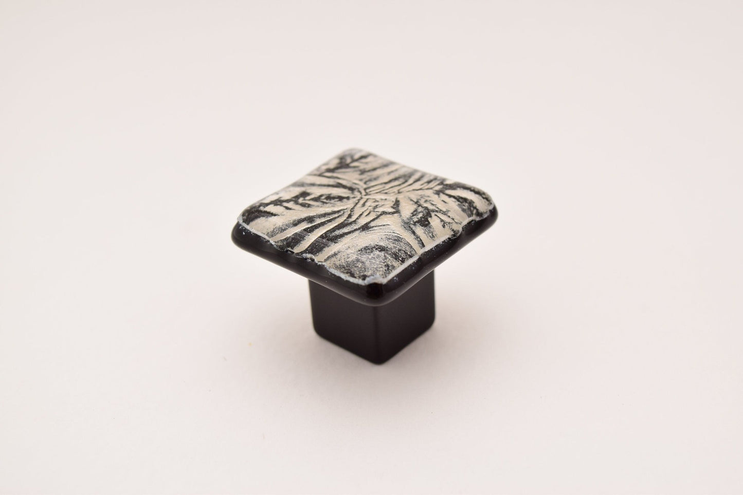 MoonFrost - Custom Glass Cabinet Knob and Pull - Ann Ivory Studios