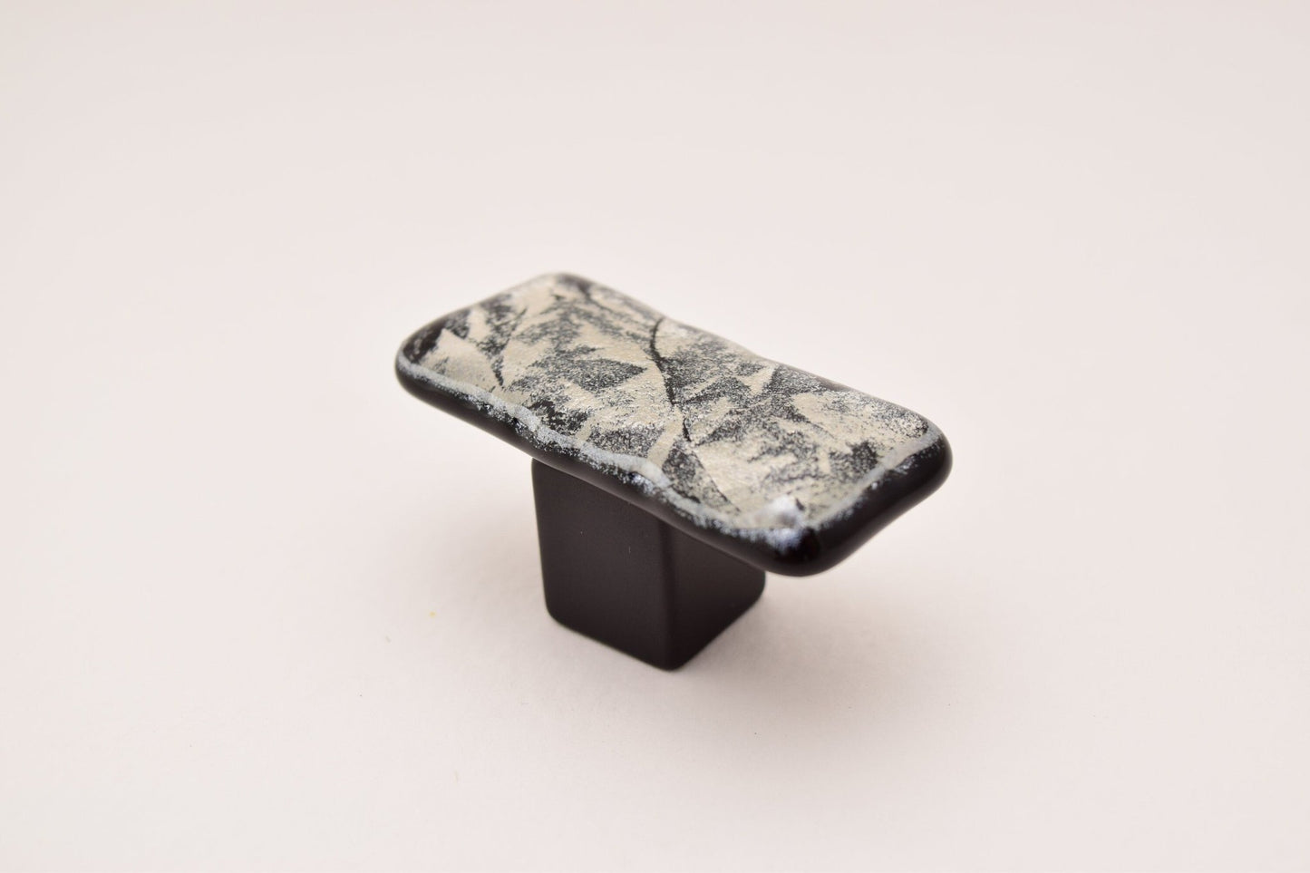 MoonFrost - Custom Glass Cabinet Knob and Pull - Ann Ivory Studios