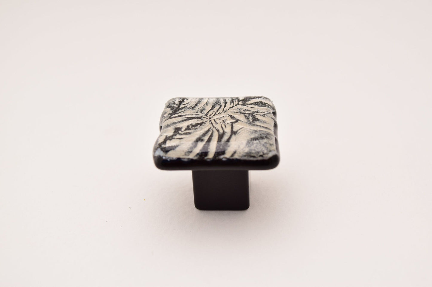 MoonFrost - Custom Glass Cabinet Knob and Pull - Ann Ivory Studios