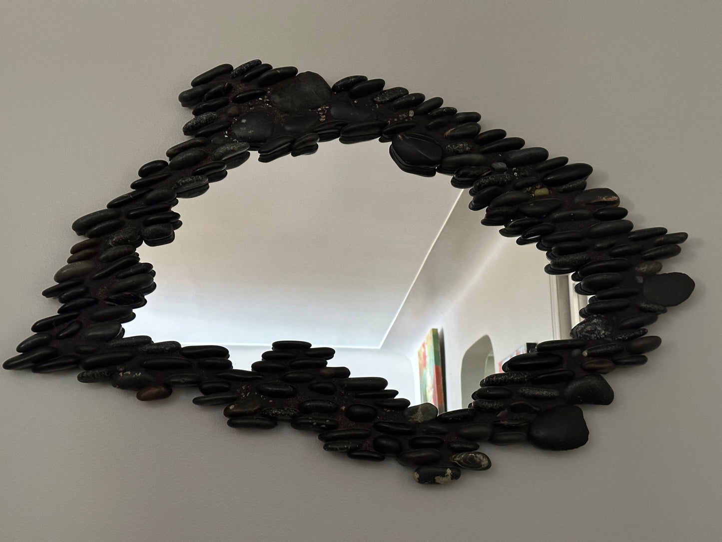 Mosaic Rock Mirror - Ann Ivory Studios