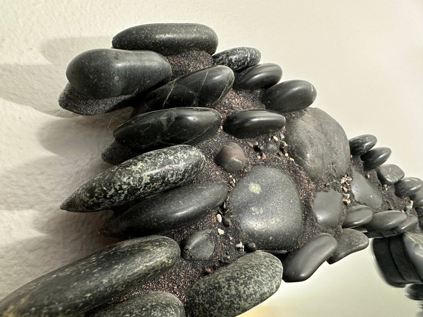 Mosaic Rock Mirror - Ann Ivory Studios