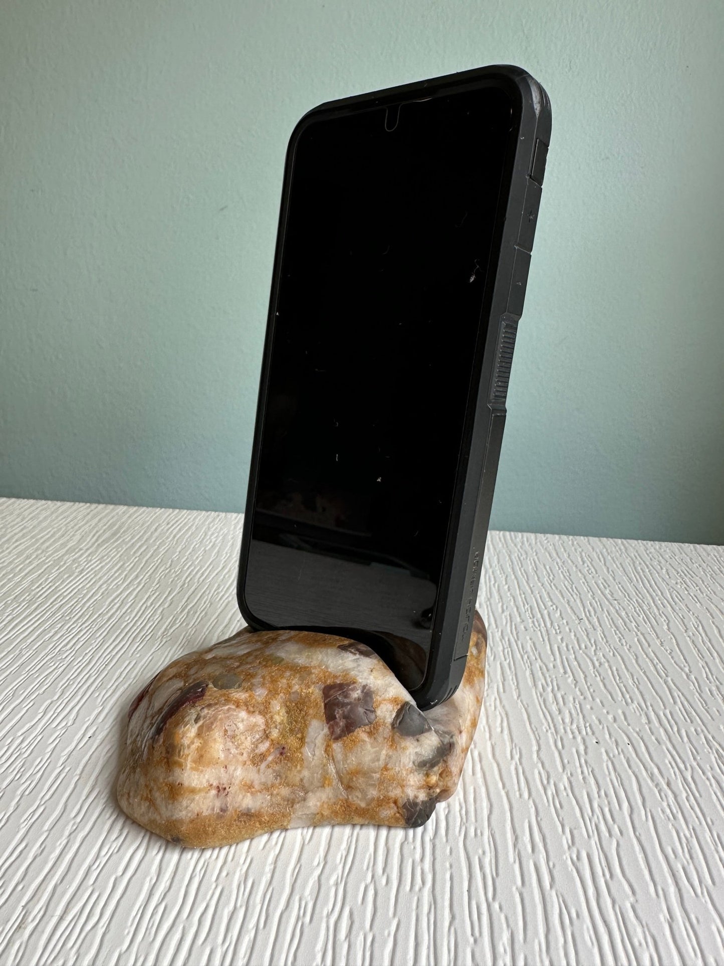 Pudding Stones - Michigan Natural Stone Phone Holders - Ann Ivory Studios