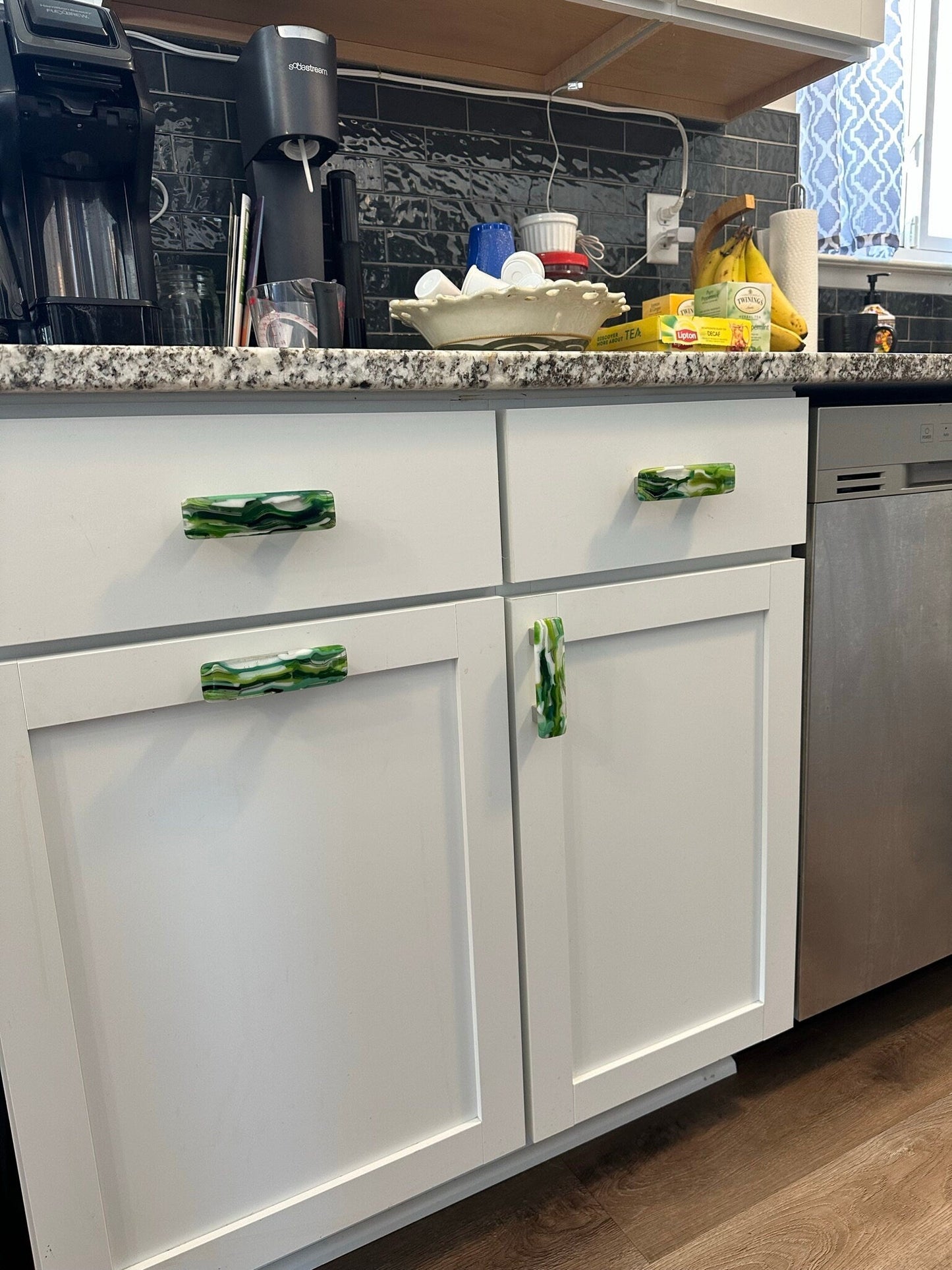 Raingarden - Custom Glass Cabinet Knobs - Ann Ivory Studios