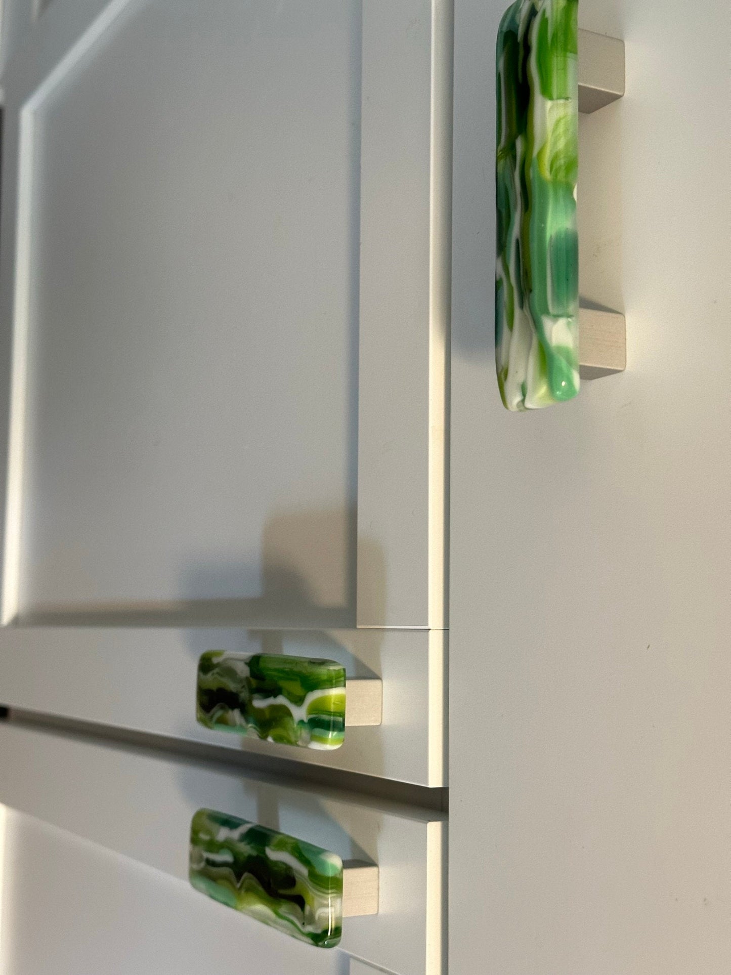Raingarden - Custom Glass Cabinet Knobs - Ann Ivory Studios