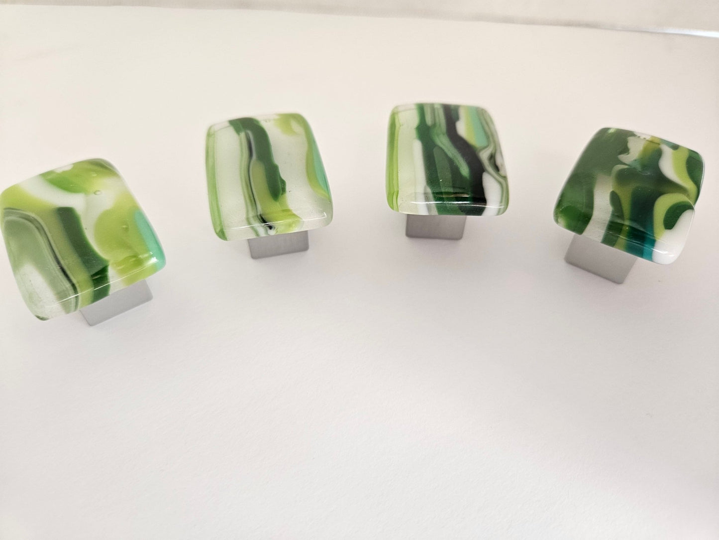 Raingarden - Custom Glass Cabinet Knobs - Ann Ivory Studios