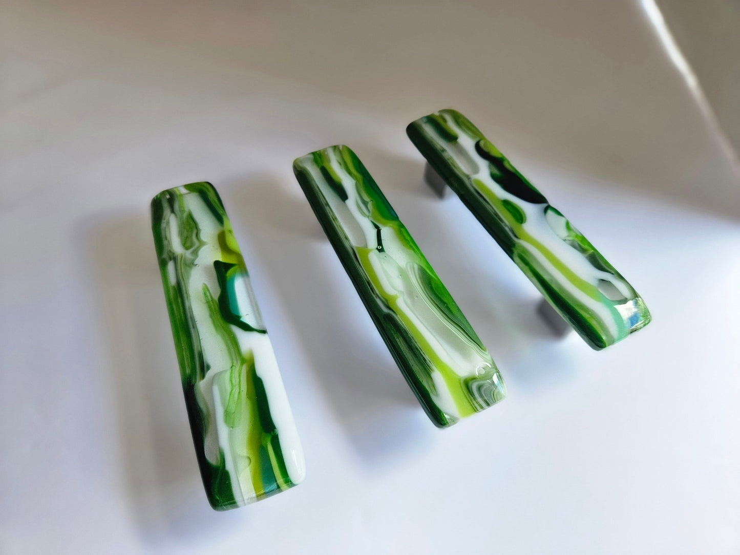Raingarden - Custom Glass Cabinet Knobs - Ann Ivory Studios