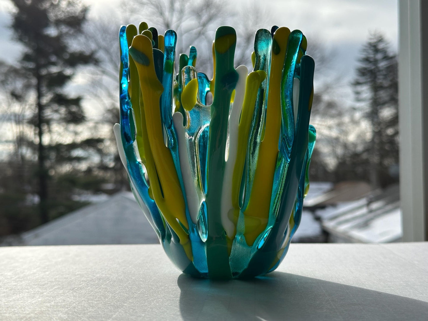 Seagrass Glass Vase - Ann Ivory Studios