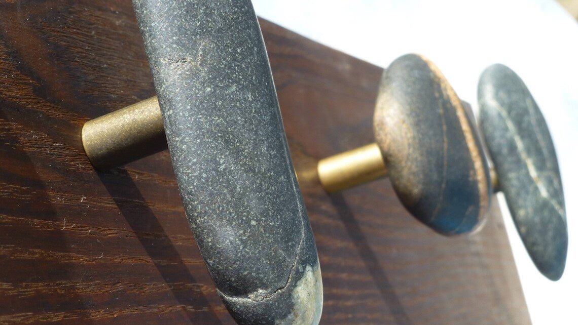 Stone Hooks and Knobs - Perfect for Coats or Towels - Ann Ivory Studios