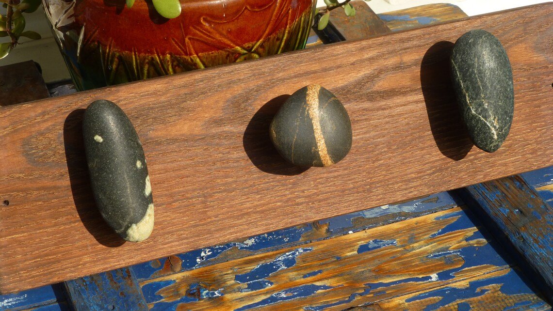 Stone Hooks and Knobs - Perfect for Coats or Towels - Ann Ivory Studios