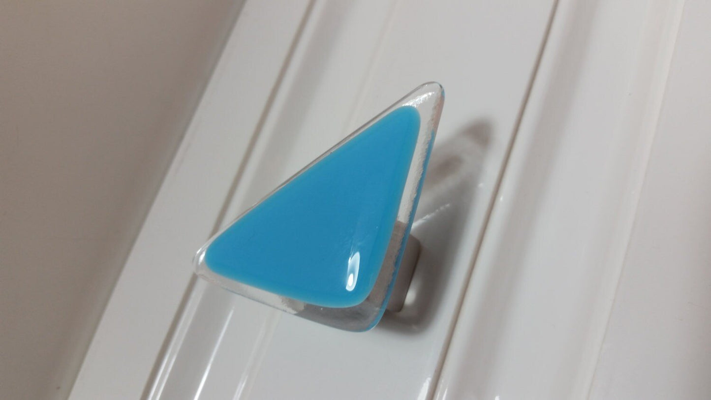 Triangles - Custom Glass Cabinet Knobs - Ann Ivory Studios