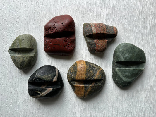 Ann's Favorites - Michigan Natural Stone Phone Holders