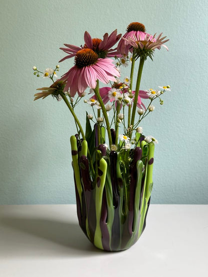 Purple and Green Vase