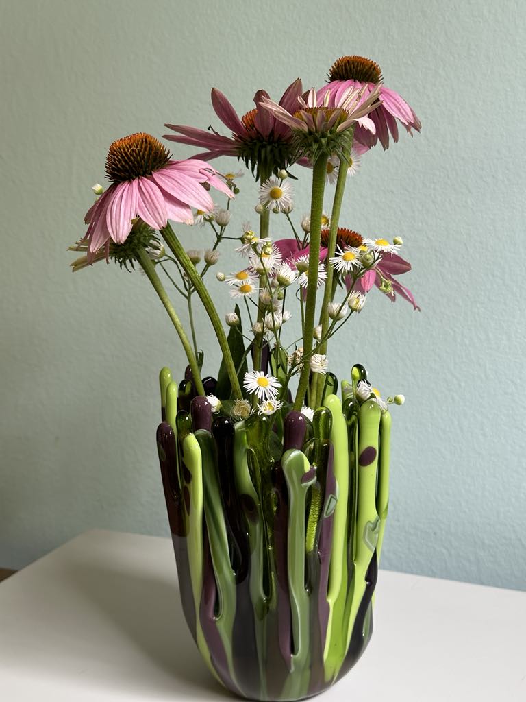 Purple and Green Vase