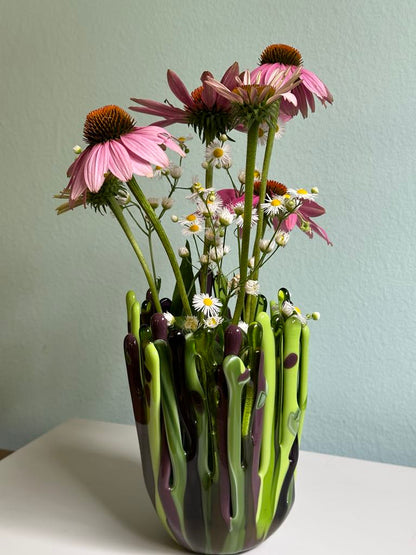 Purple and Green Vase