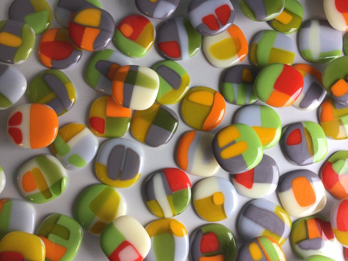 ColorForm ‘S’ - Custom Glass Cabinet Knob - Ann Ivory Studios
