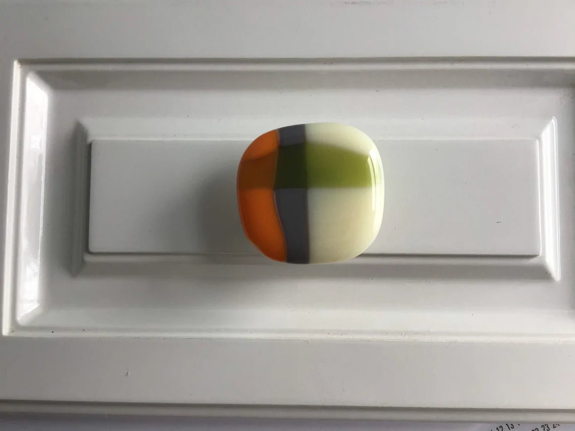 ColorForm ‘S’ - Custom Glass Cabinet Knob - Ann Ivory Studios
