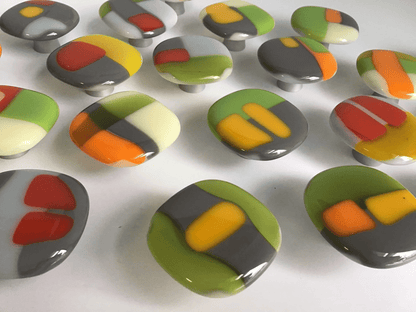 ColorForm ‘S’ - Custom Glass Cabinet Knob - Ann Ivory Studios