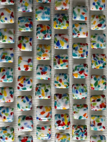 Confetti - Custom Glass Cabinet Knobs - Ann Ivory Studios
