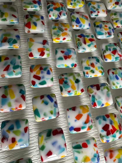 Confetti - Custom Glass Cabinet Knobs - Ann Ivory Studios