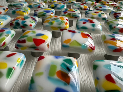 Confetti - Custom Glass Cabinet Knobs - Ann Ivory Studios