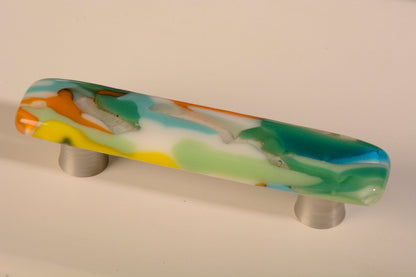 Festival - Custom Glass Cabinet Knob and Pull - Ann Ivory Studios
