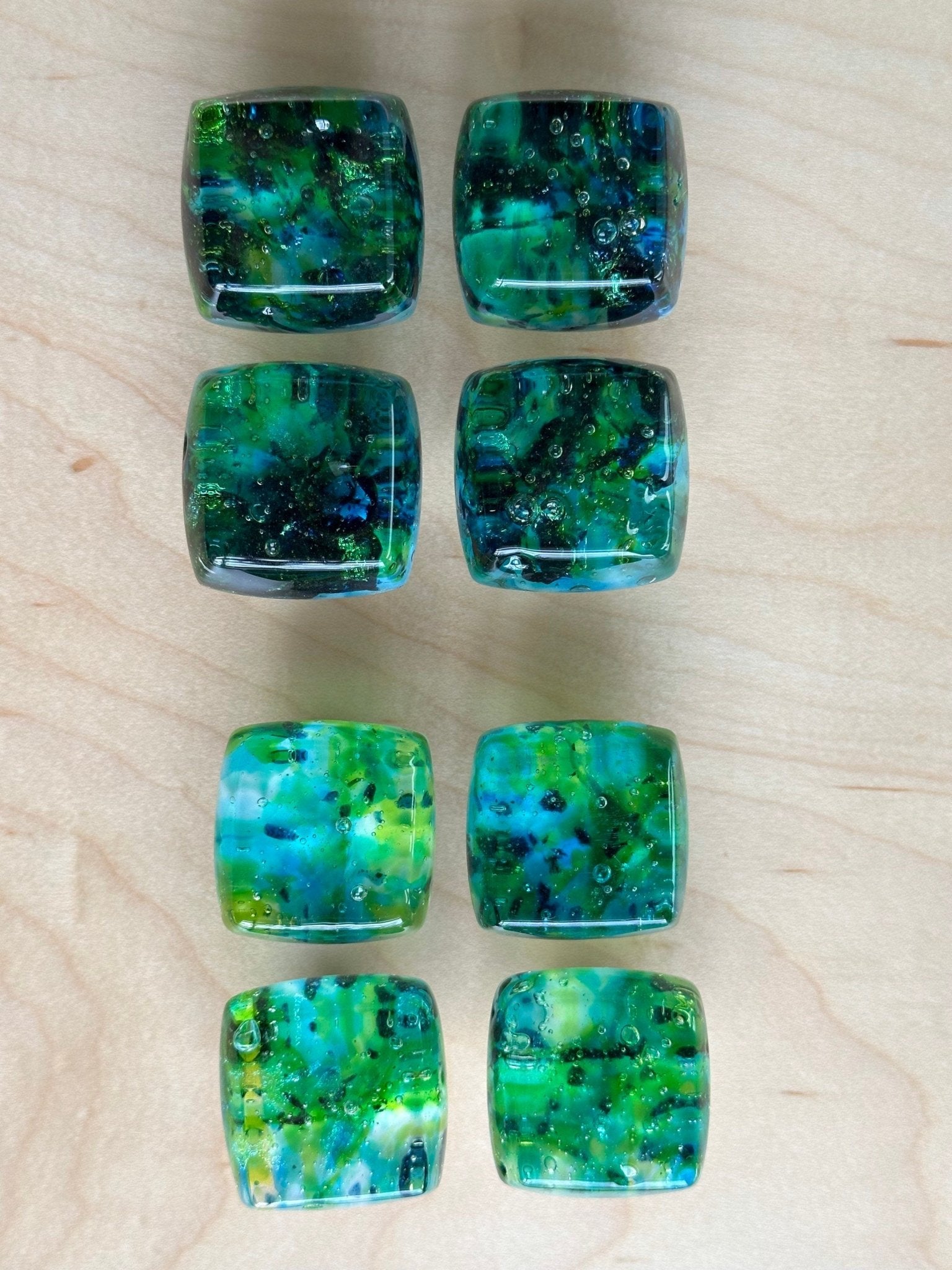 Forest Stream - Custom Glass Cabinet Knob - Ann Ivory Studios