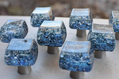 Glacier Bay - Custom Glass Cabinet Knob - Ann Ivory Studios