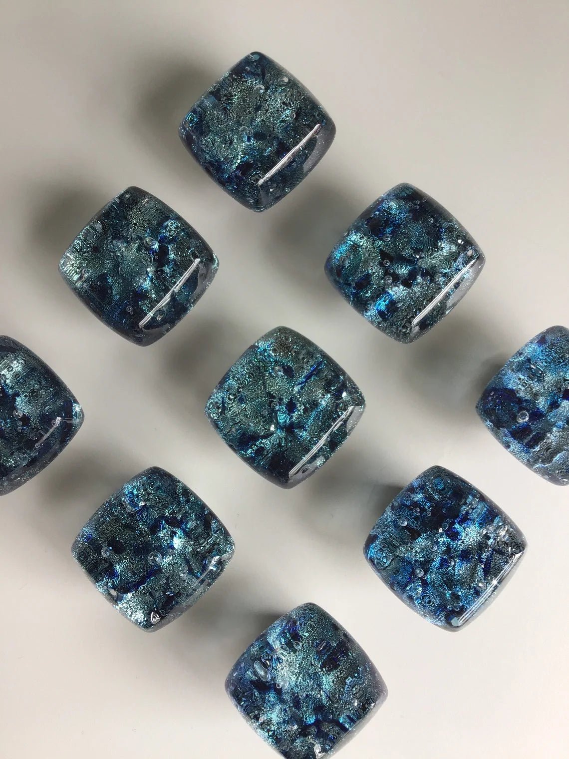 Glacier Bay - Custom Glass Cabinet Knob - Ann Ivory Studios
