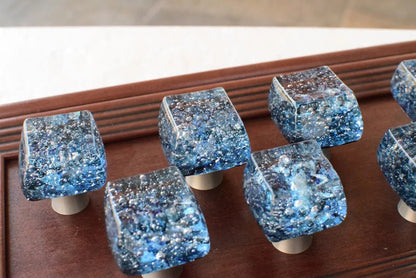 Glacier Bay - Custom Glass Cabinet Knob - Ann Ivory Studios