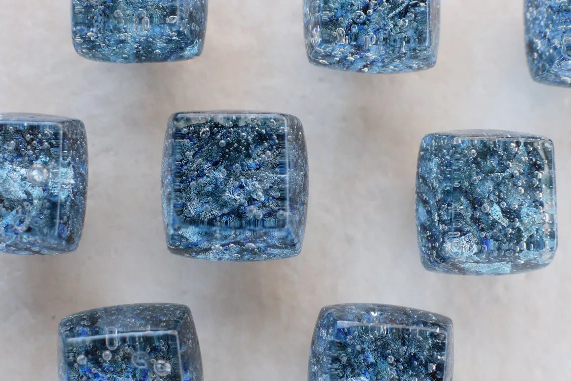 Glacier Bay - Custom Glass Cabinet Knob - Ann Ivory Studios