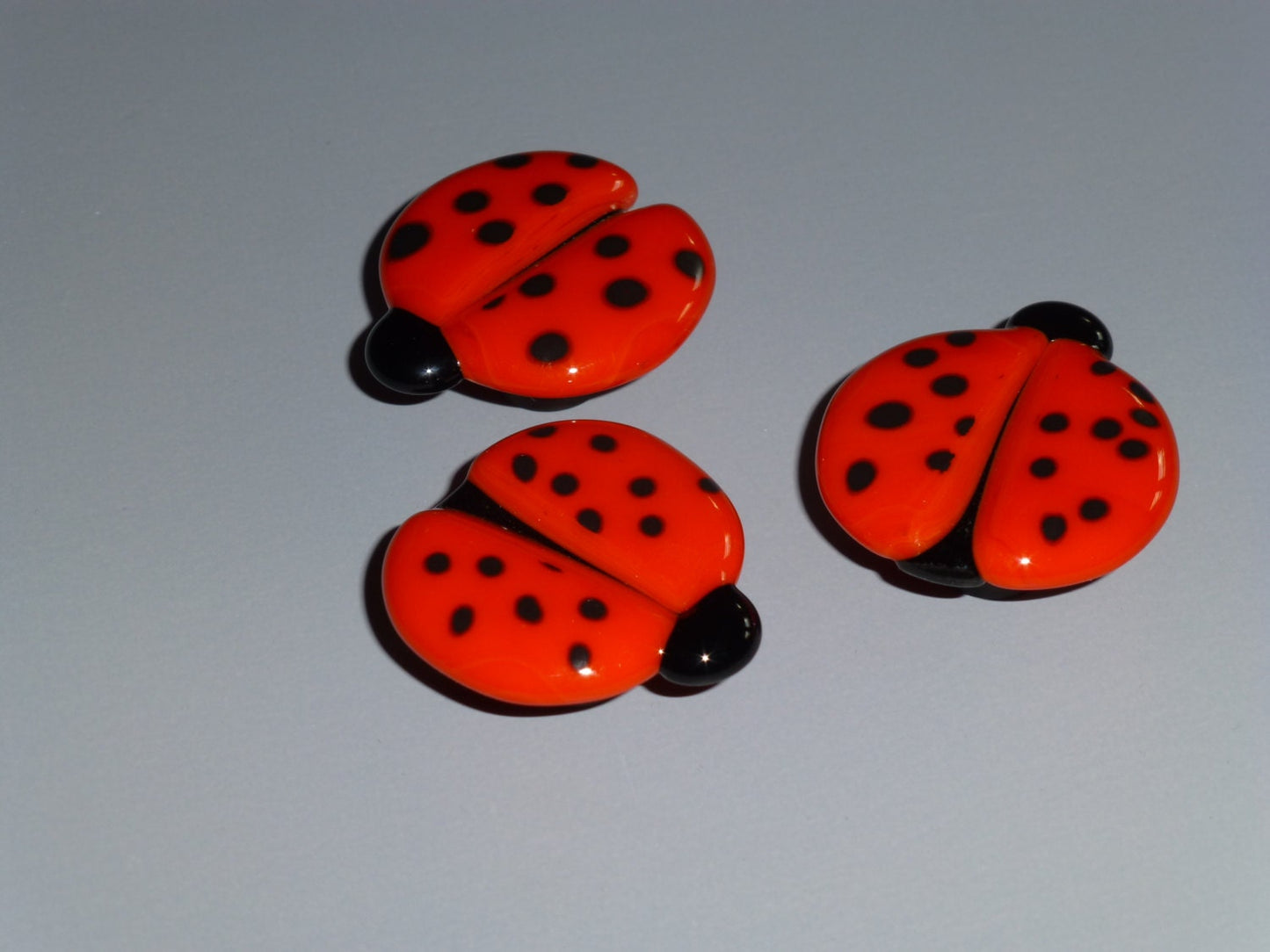 Red Ladybug - Whimsical - Custom Glass Cabinet Knob