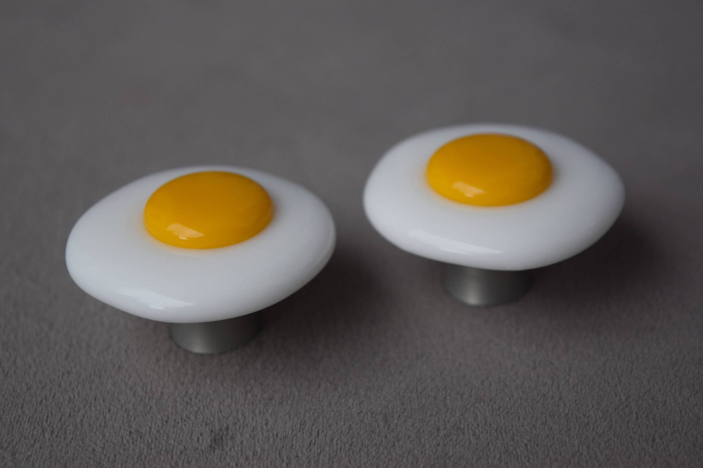 Sunny Side Up Egg - Multiple Sizes -  Custom Glass Cabinet Knob