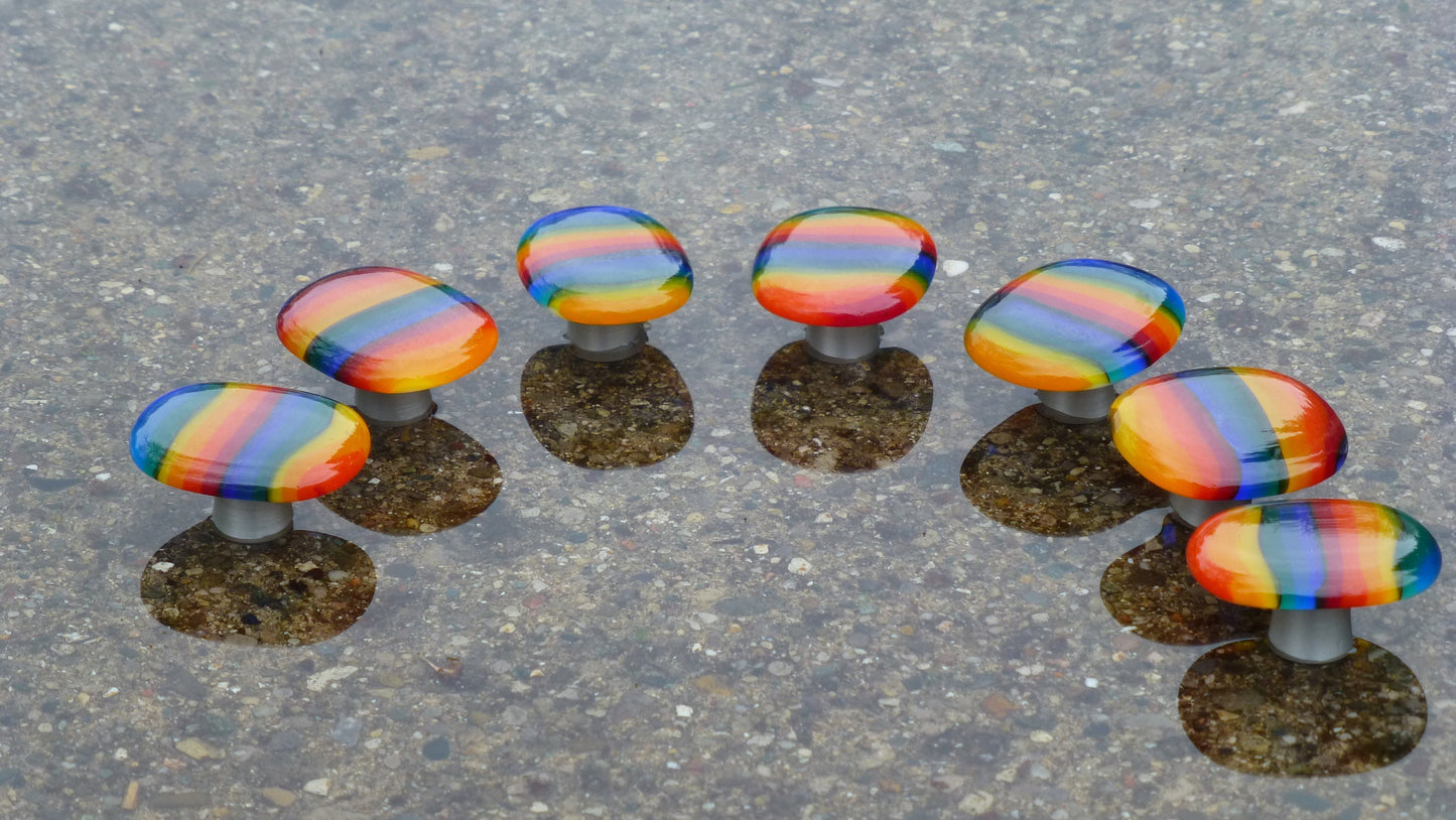 Rainbows - Custom Glass Cabinet Hardware