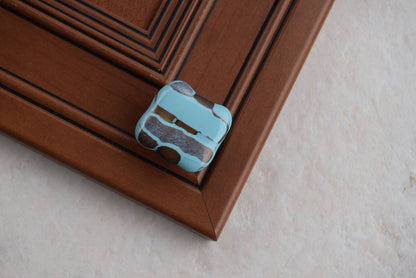 Turquoise Melt - Custom Glass Cabinet Knob