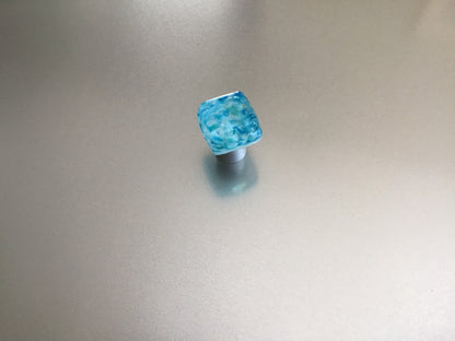 Carribean Mist - Small Size -  Custom Glass Knob