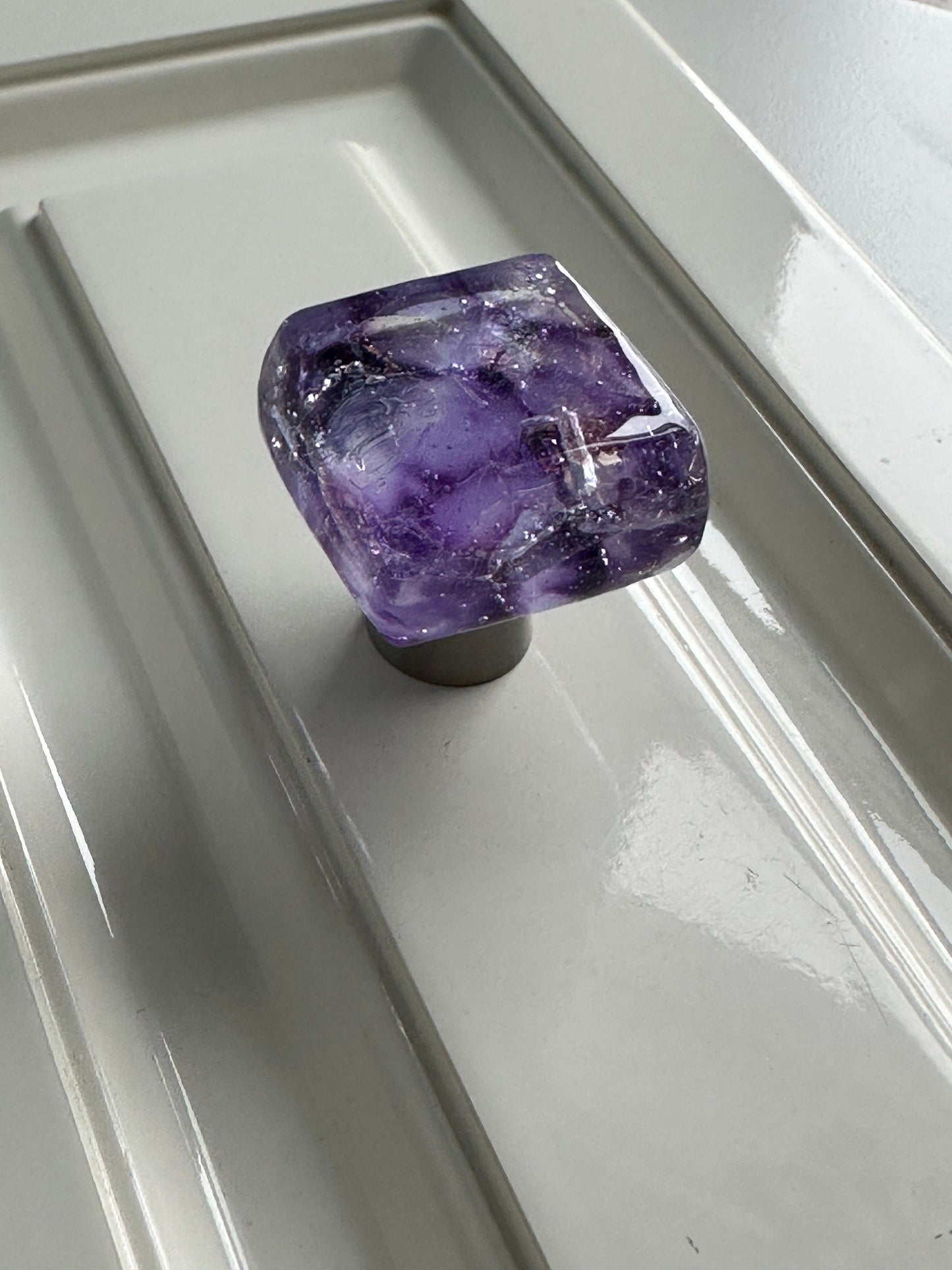 Spirit of Amethyst - Limited Edition Custom Glass Cabinet Knob