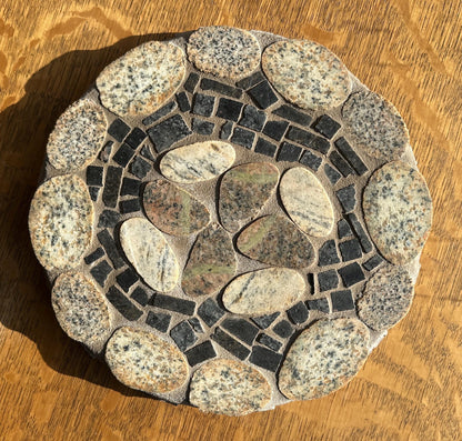 Handcut Natural Stone Mosaic Trivet, Made in USA