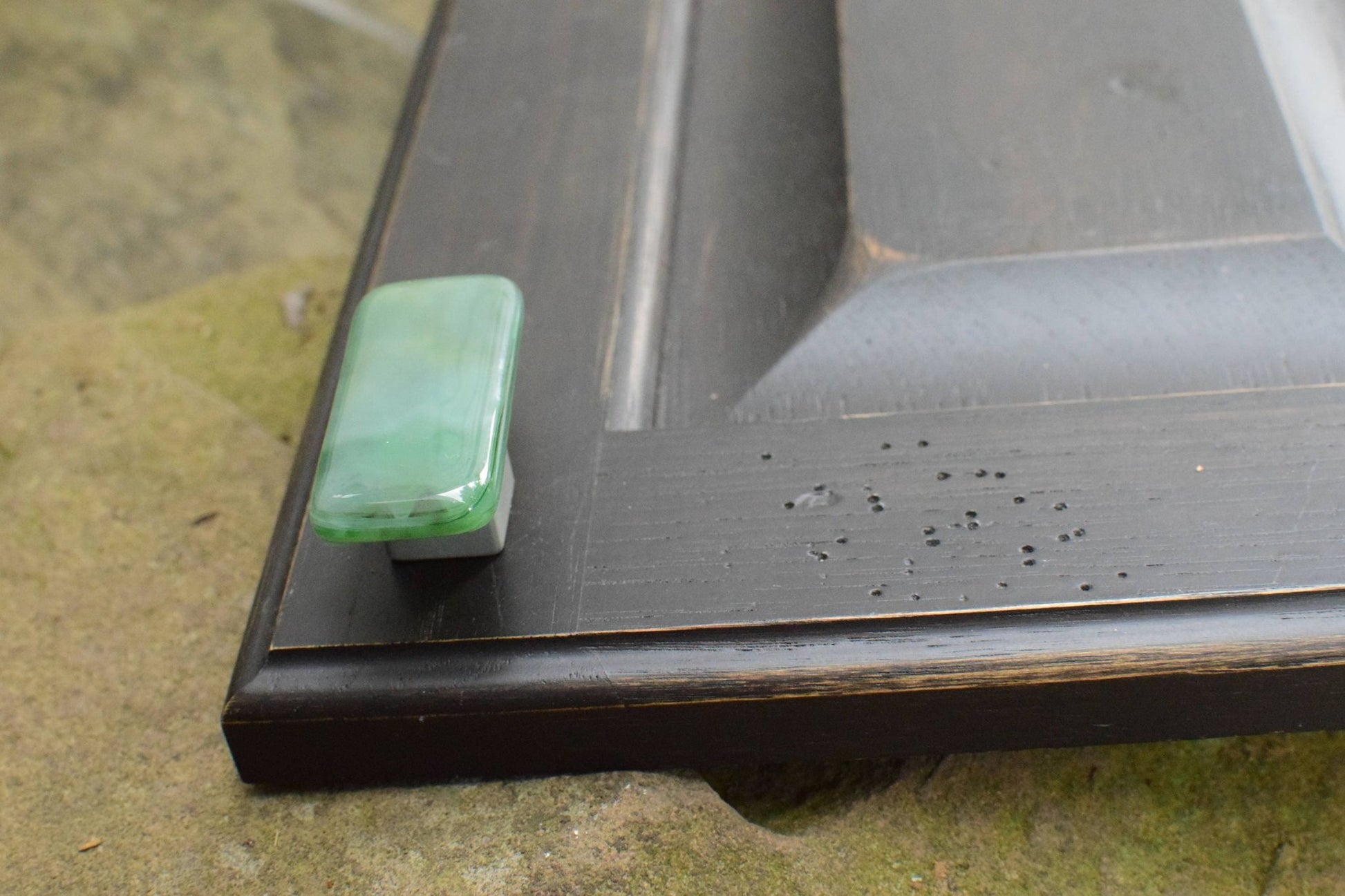 Irish Mist - Custom Glass Cabinet Knob and Pull - Ann Ivory Studios