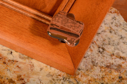 Old Plaid - Melts - Custom Glass Cabinet Hardware - Ann Ivory Studios