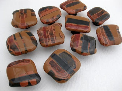 Old Plaid - Melts - Custom Glass Cabinet Hardware - Ann Ivory Studios