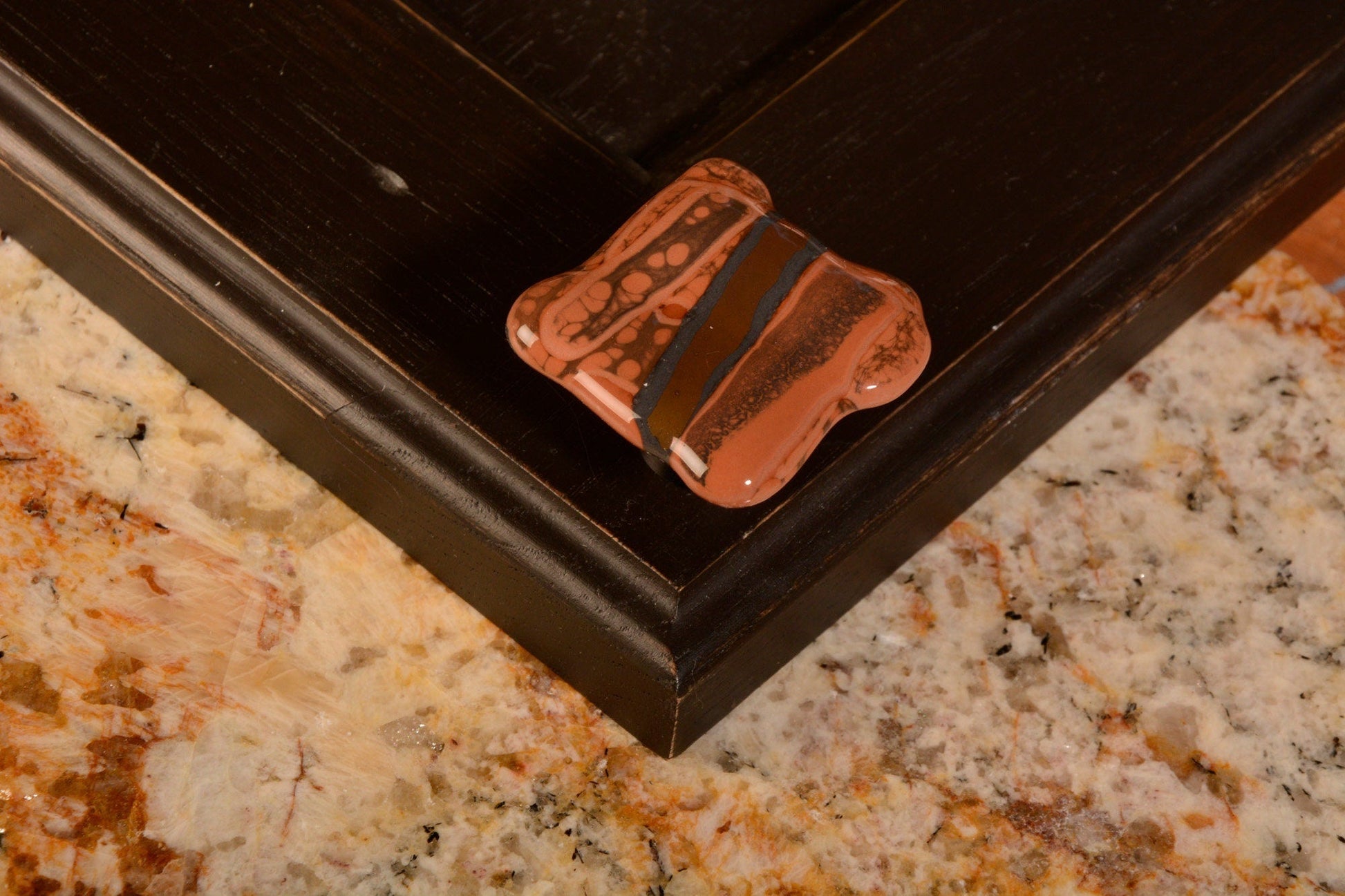 Old Plaid - Melts - Custom Glass Cabinet Hardware - Ann Ivory Studios