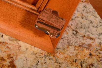 Old Plaid - Melts - Custom Glass Cabinet Hardware - Ann Ivory Studios