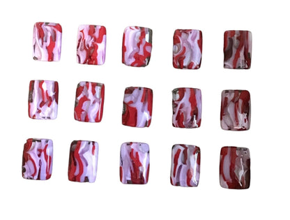 Peppermint Candy Knob: Red, white and pink cabinet knobs - Ann Ivory Studios