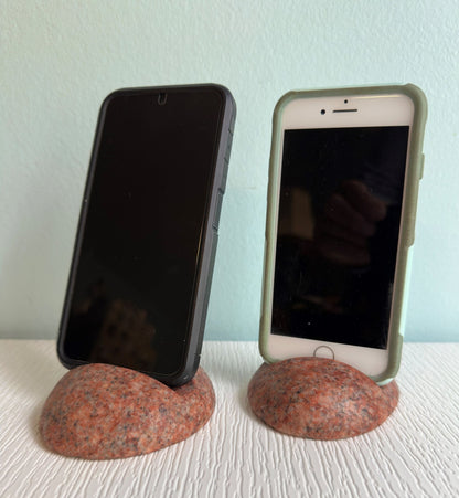 Perfect Pairs - Michigan Natural Stone Phone Holders - Ann Ivory Studios