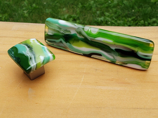 Raingarden - Custom Glass Cabinet Knobs - Ann Ivory Studios