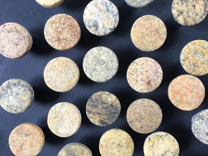 Round Stone Cabinet Knob - Rock Rounds - All Colors - Ann Ivory Studios