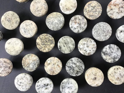 Round Stone Cabinet Knob - Rock Rounds - All Colors - Ann Ivory Studios